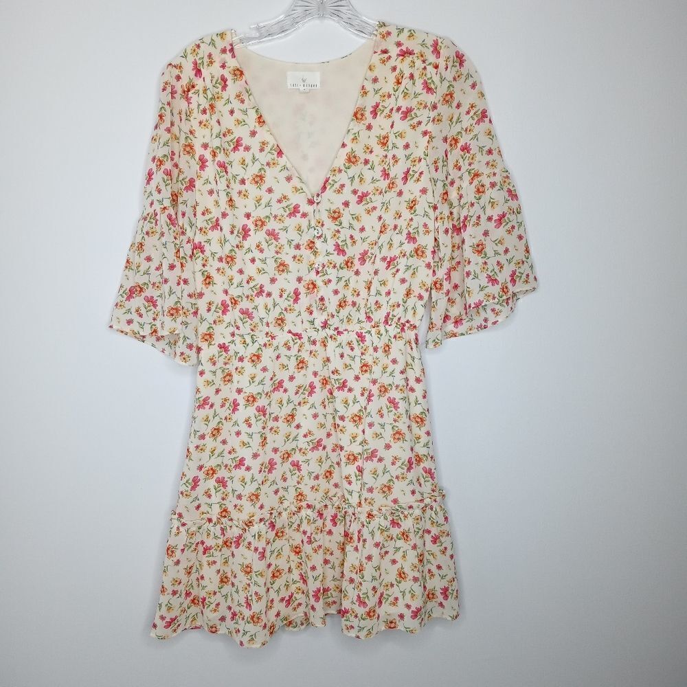 Lost + Wander floral babydoll dress size small